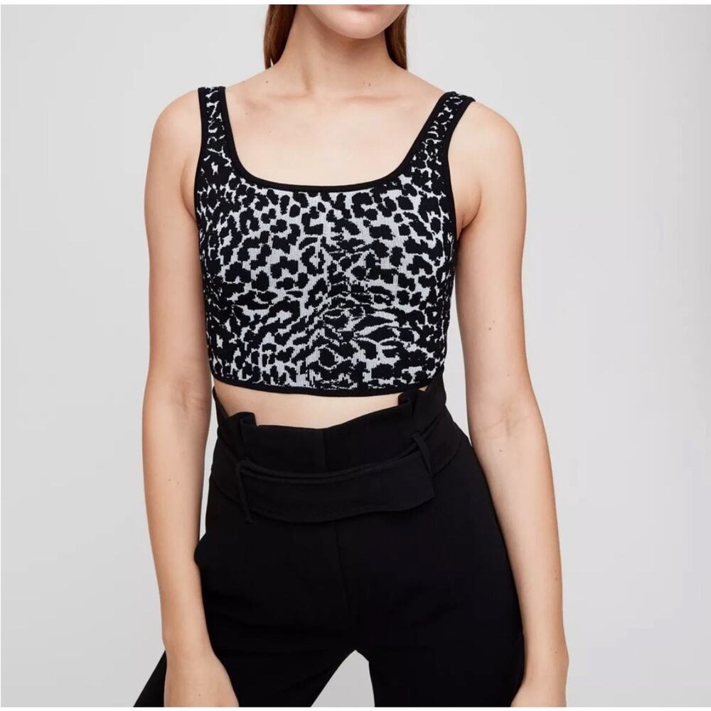 aritzia‎ babaton sculpt knit crop tank XXS